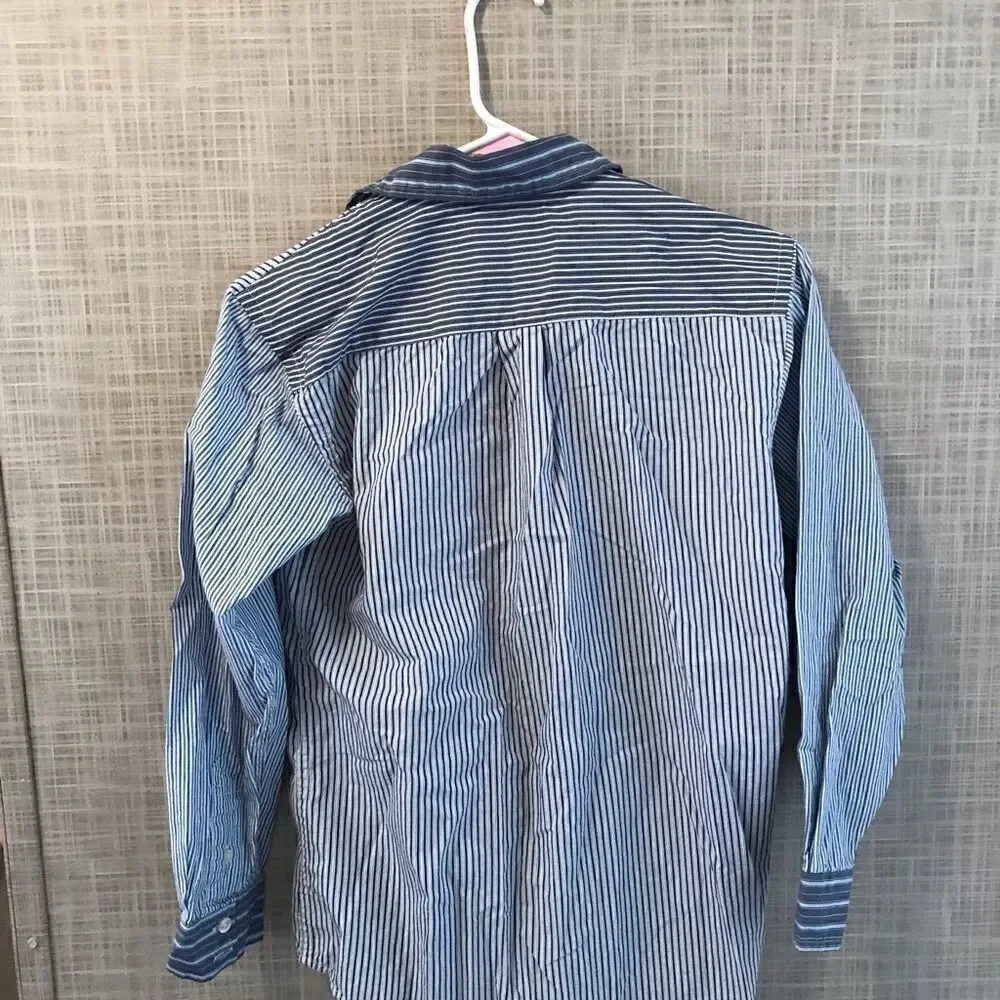Gap Boys Long Sleeve Blue Dress Shirt Size Large